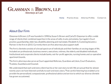 Tablet Screenshot of glassmanbrown.com